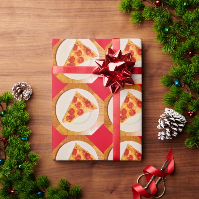 Papier Cadeau Pizza Pepperoni Fromage 4 Joey (Cadeau de vacances)
