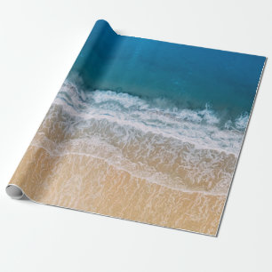 Papier Cadeau Plage tropicale Turquoise Bleu Mer Floride