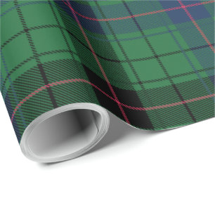 Papier Cadeau Plaid Clan Davidson Classic Rustic Tartan