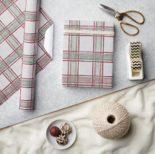 Papier Cadeau Plaid des Fêtes de Noël