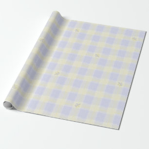 Papier Cadeau Plaid français avec Fleur de Lis