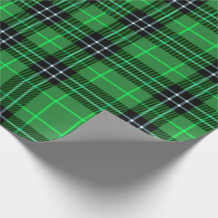 Papier Cadeau Plaid vert irlandais