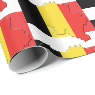 Papier Cadeau Plan du DRAPEAU BELGIQUE
