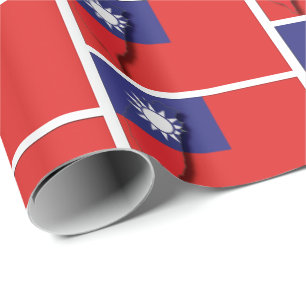 Papier Cadeau Plan du DRAPEAU TAIWAN