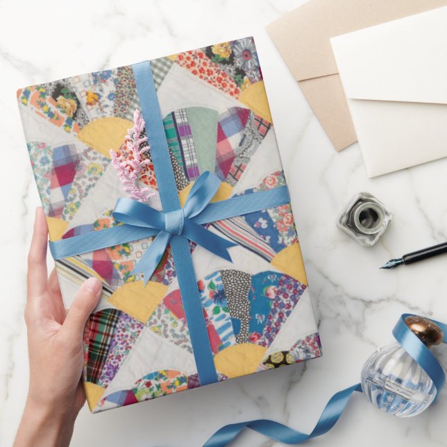 Papier Cadeau Planche à ventilateur jaune  (Cadeaux)