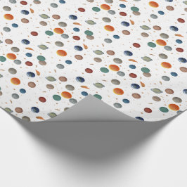 Papier Cadeau Planètes peintes