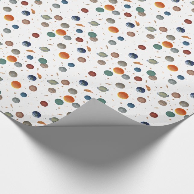 Papier Cadeau Planètes peintes (Coin)