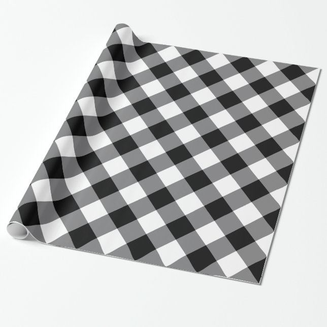 Papier Cadeau Plantation de buffles noirs et blancs (Déroulé)