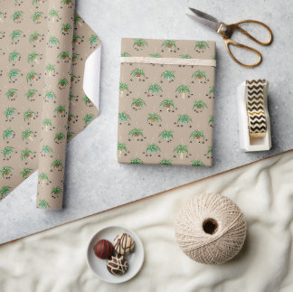 Papier Cadeau Plante Spider