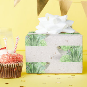 Papier Cadeau Plante succulent en pots sur Terrazzo