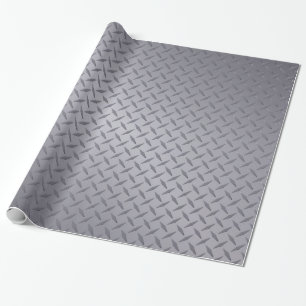 Papier Cadeau Plaque diamant gris acier