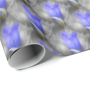 Papier Cadeau Plaques Blue Gentian