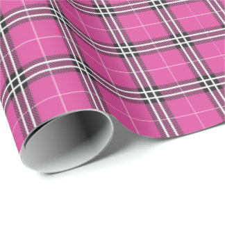 Papier Cadeau Plat rose romantique