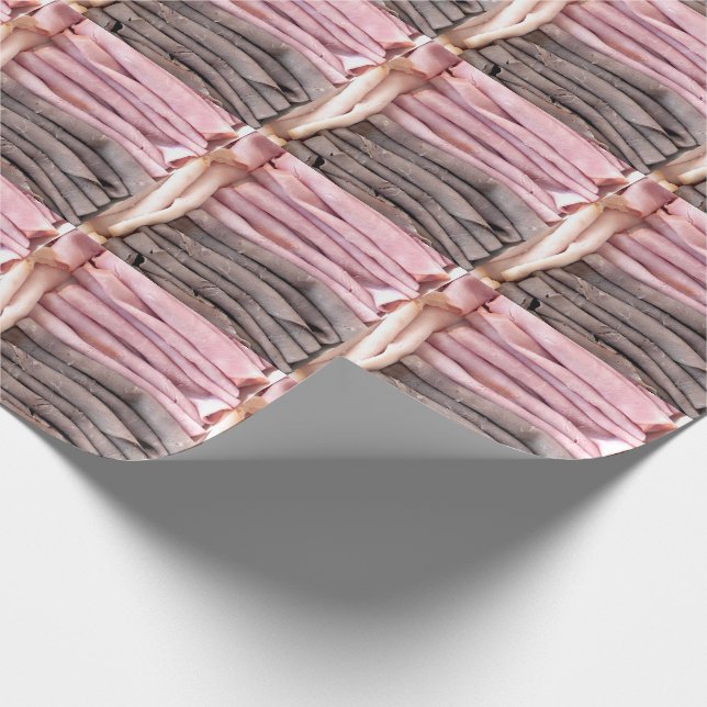 Papier Cadeau Plateau de Turquie de jambon de boeuf (Coin)