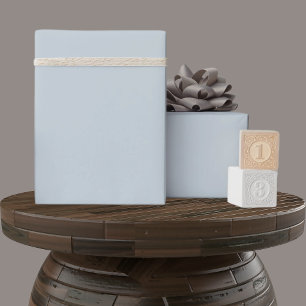 Papier Cadeau Plein ciel doux clair Pastel Bleu Bébé Couleur