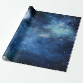 Papier Cadeau Pleine lune Ciel Lunaire Galaxie céleste Étoiles M