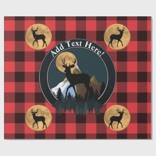 Papier Cadeau Pleine lune Deer Buck