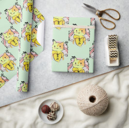 Papier Cadeau Pleurer Banana Chat amusant
