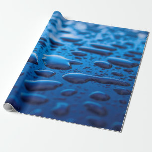 Papier Cadeau Pluie gouttes d'eau pluviale