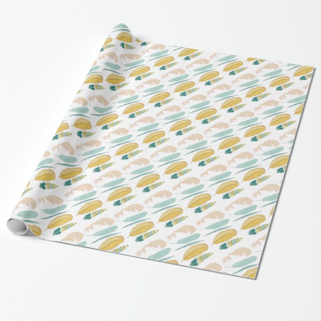 Papier Cadeau Plumes (Déroulé)
