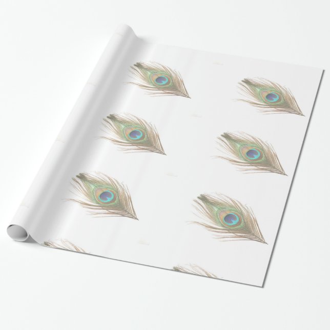 Papier Cadeau Plumes de paquetage (Déroulé)