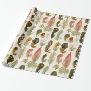 Papier Cadeau Plumes vintages