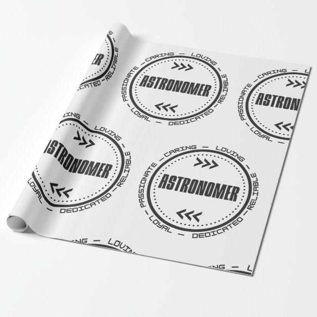 Papier Cadeau Plus grand astronome (Déroulé)