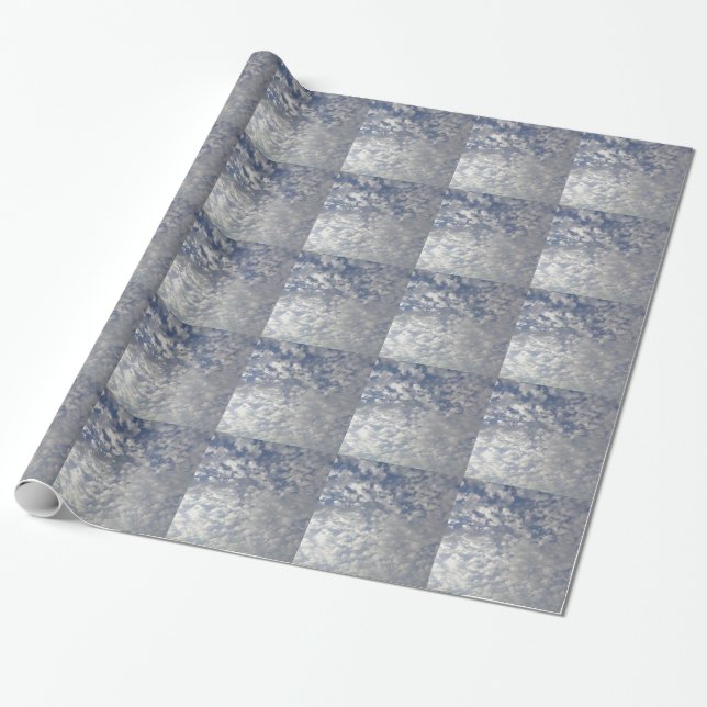 Papier Cadeau Plusieurs nuages, Vue Ciel (Déroulé)