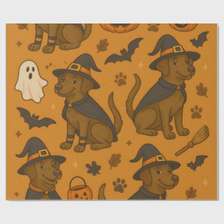Papier Cadeau Poches de cuisine et Citrouille Howls Motif Hallow