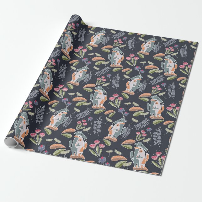 Papier Cadeau Podenco Chien et Galgo Joli papier d'enveloppement (Déroulé)