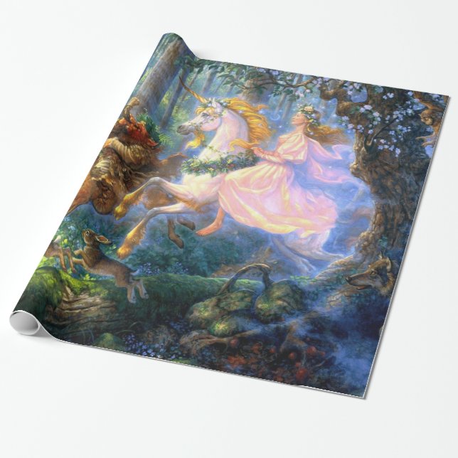 Papier Cadeau poêle de fée de l'Unicorne (Déroulé)
