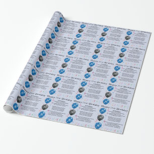 Papier Cadeau Poème de petit-fils - 21ème anniversaire