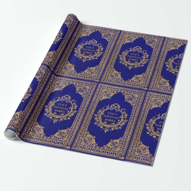 Papier Cadeau Poésie Art Nouveau Poe (Déroulé)