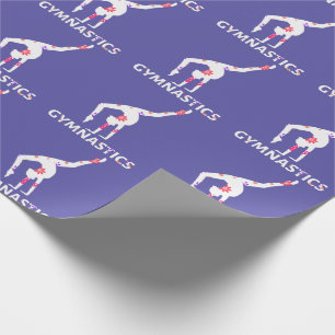 Papier Cadeau Poignée d'alimentation à fleurs de gymnastique