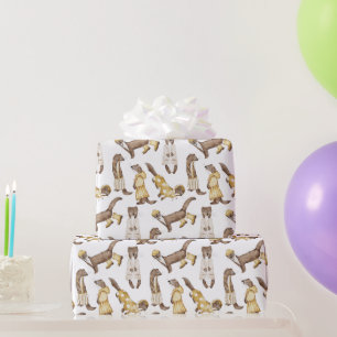 Papier Cadeau Poils doux et fantaisie, bottes en pluie,