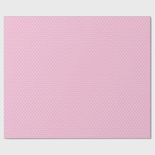 Papier Cadeau Point Polka rose