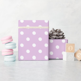 Papier Cadeau Point Polka violet