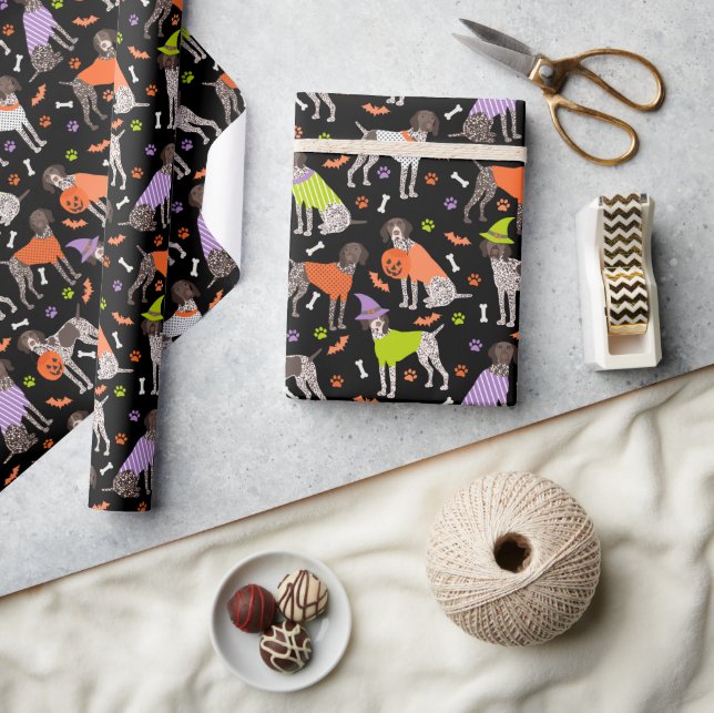 Papier Cadeau Pointeur hermétique allemand Halloween (Artisanat)