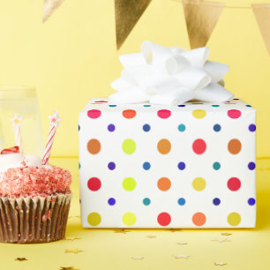 Papier Cadeau Points colorés