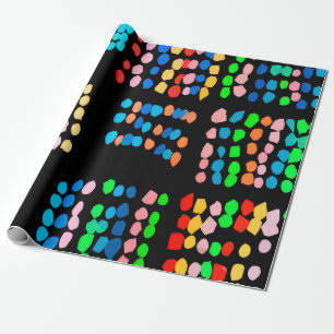Papier Cadeau Points colorés