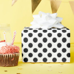 Papier Cadeau Points noirs et blancs