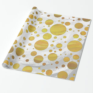 Papier Cadeau Pois chic ananas