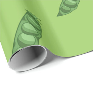Papier Cadeau Pois dans un gousse