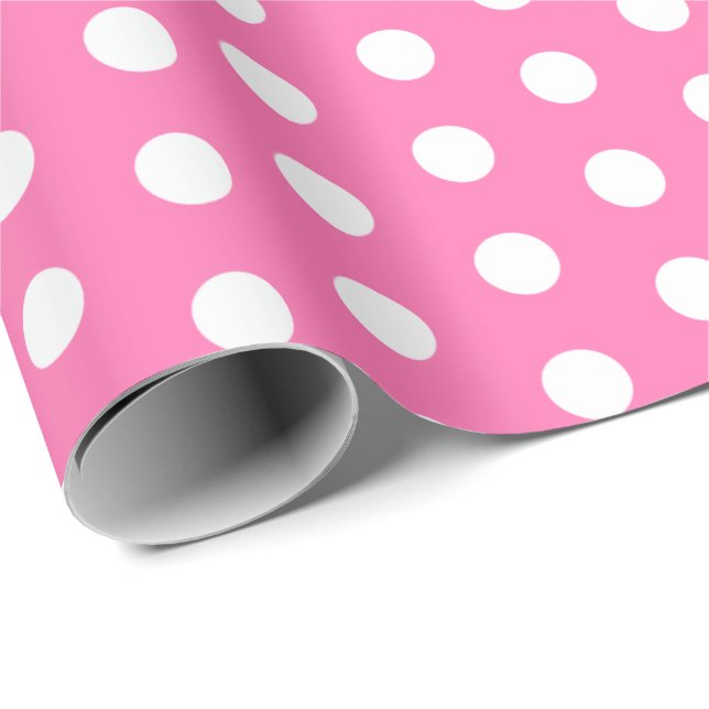 Papier Cadeau Pois Perky Motif Couleurs vives (Coin rond)