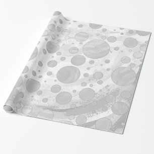 Papier Cadeau Pois Rainy Sky Grey