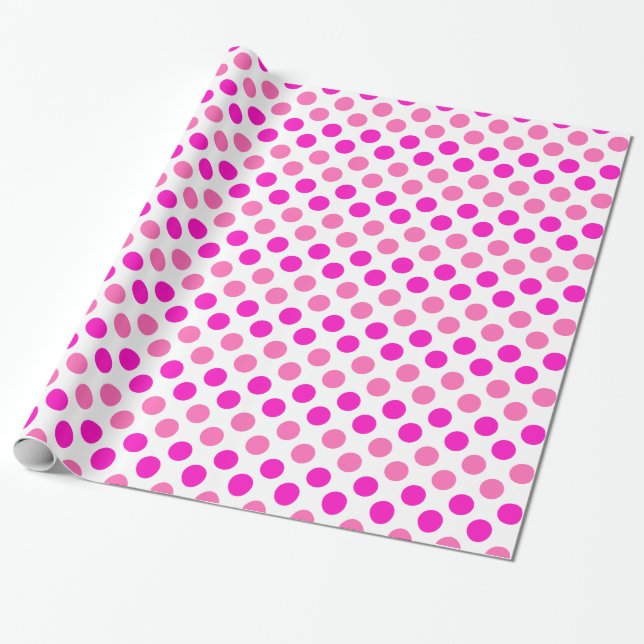 Papier Cadeau Pois rose (Déroulé)