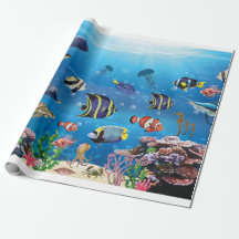 Poissons tropicaux nageant Fond