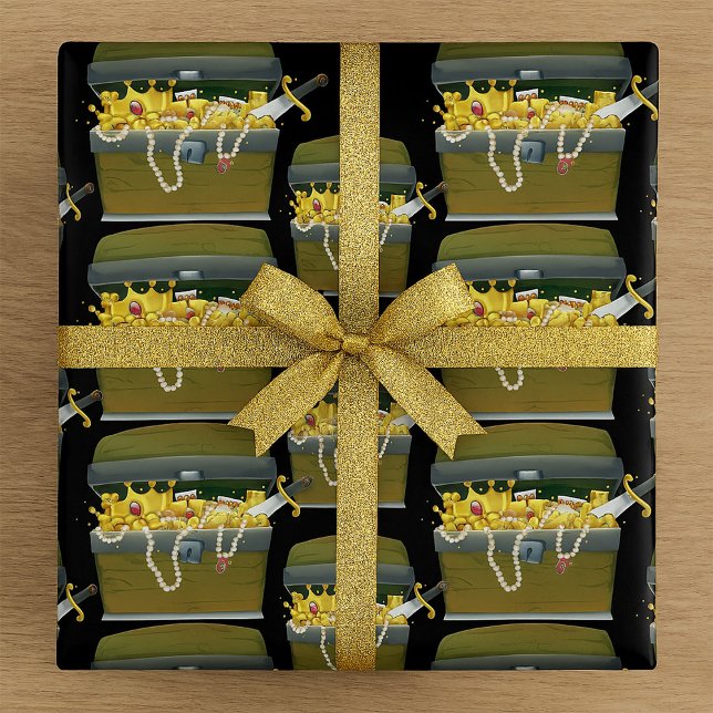 Papier Cadeau Poitrine au trésor (Créateur téléchargé)