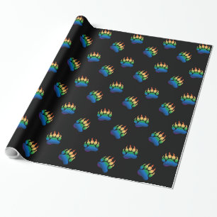 Papier Cadeau Poitrine d'ours gay Paw