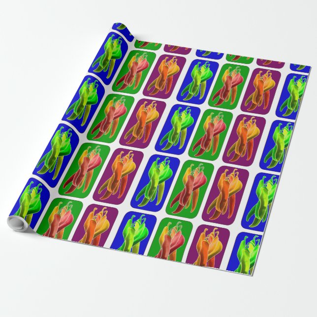 Papier Cadeau Poivre chili (Déroulé)